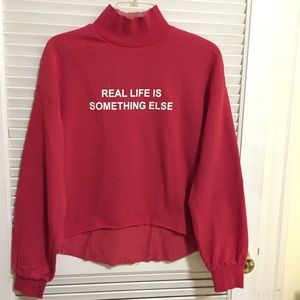 Zara red sweatshirt